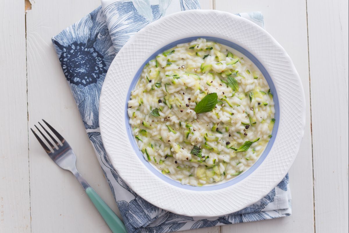 Risotto con calabacines