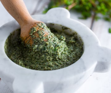 Pesto de verdolaga