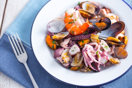 Ensalada de mariscos