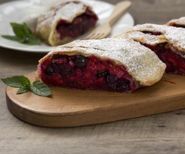 Strudel de frutos del bosque