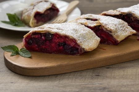 Strudel de frutos del bosque