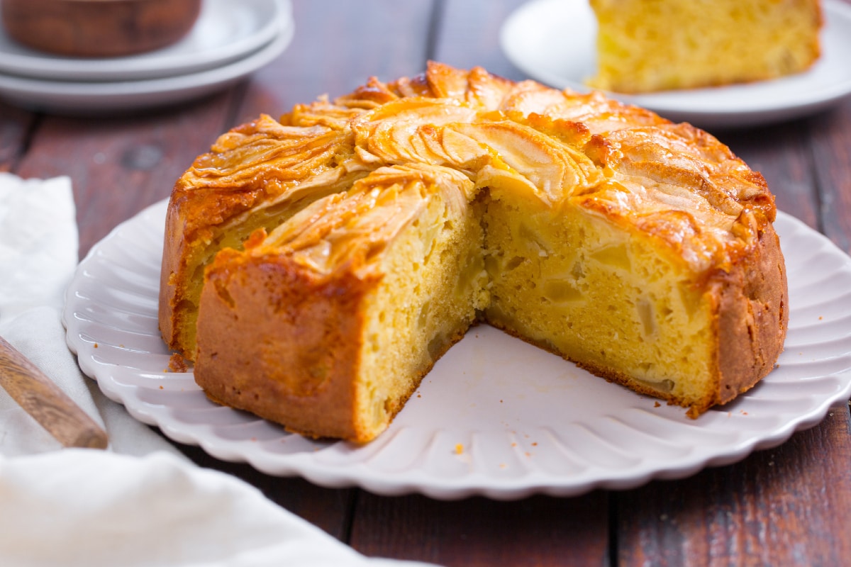 Tarta de manzana sin mantequilla