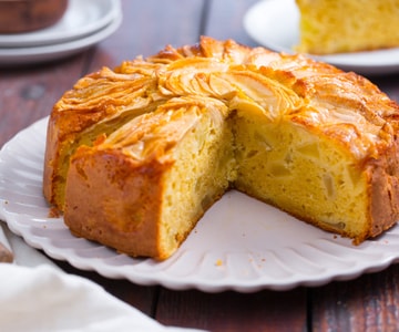 Tarta de manzana sin mantequilla