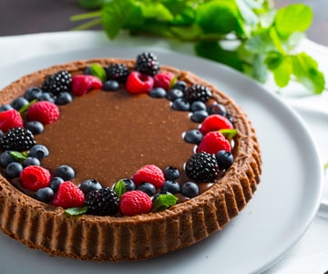 Tarta blanda de chocolate