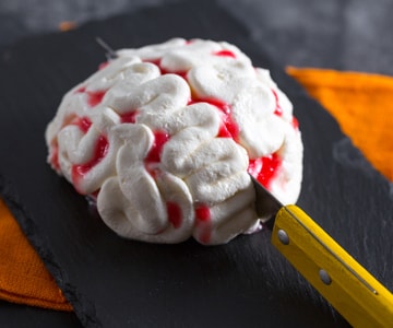 Cheesecake cerebro de Halloween