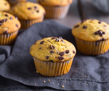 Muffins con pepitas de chocolate