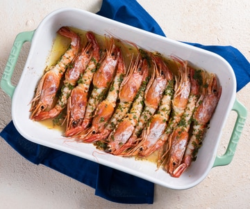 Langostinos al horno