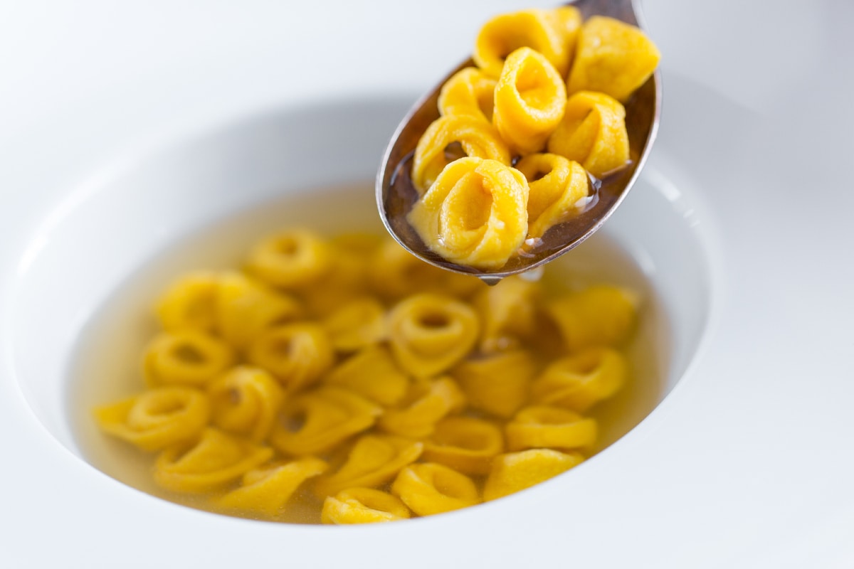 Tortellini en caldo