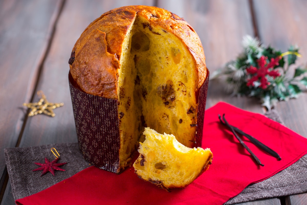 Panettone peras y chocolate