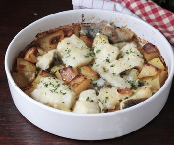 Bacalao al horno con patatas