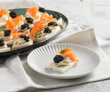 Tartaletas de caviar