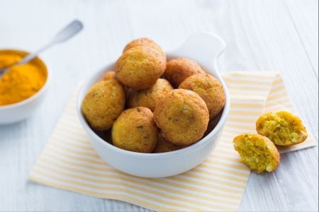 Albóndigas de coliflor y cúrcuma