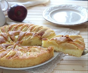 Tarta de manzana al microondas