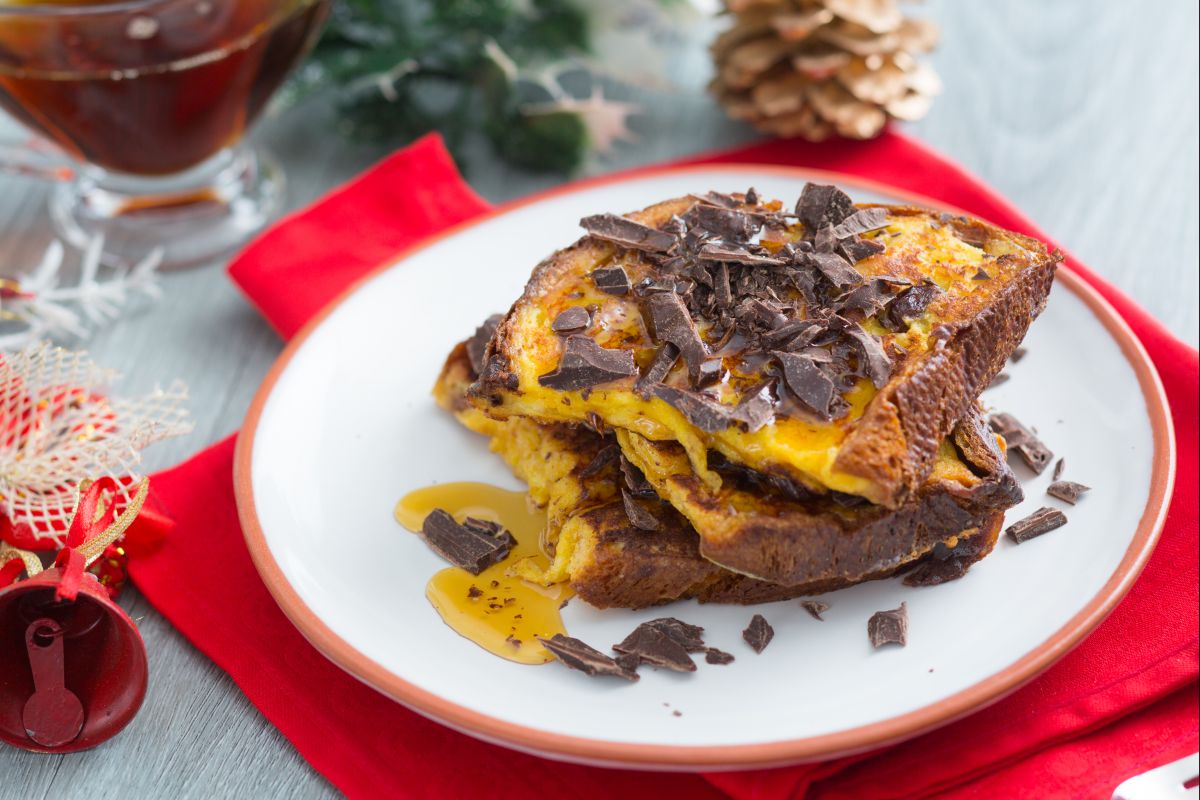 Tostada francesa de panettone